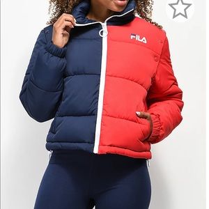 FILA Martina Snap Sleeve Puffy Jacket